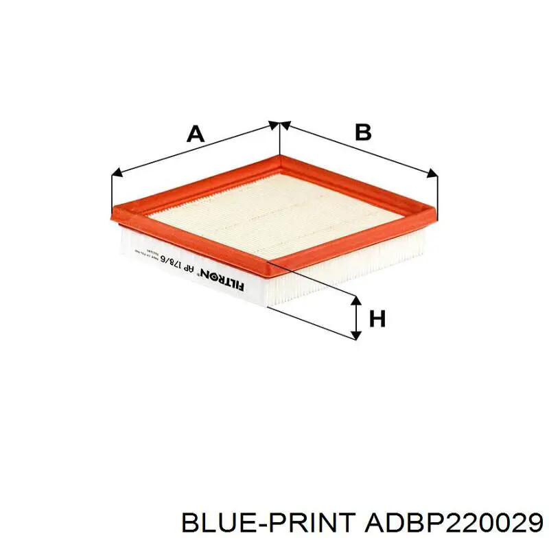 ADBP220029 Blue Print воздушный фильтр