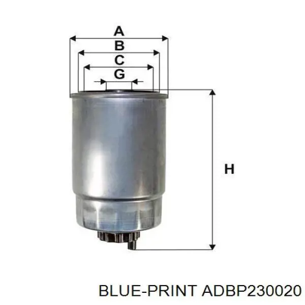 Купить ADBP230020 Blue Print Фильтр-отстойник топлива грубой очистки
