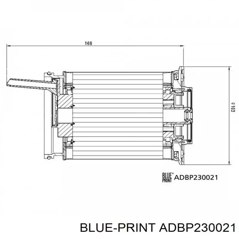 ADBP230021 Blue Print топливный фильтр