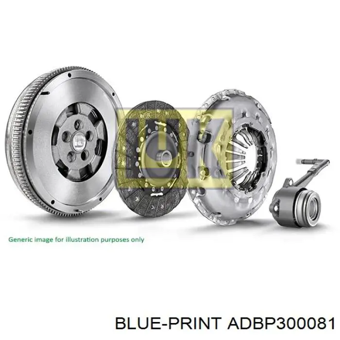 Комплект сцепления (3 части) Blue Print ADBP300081 цена, от 274.31 USD