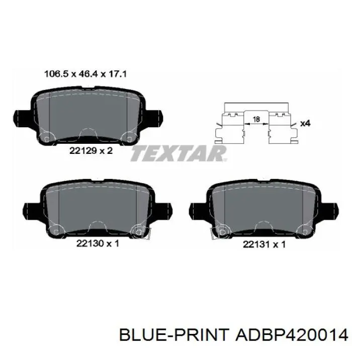 Купить B111449 Denckermann Колодки тормозные задние, дисковые