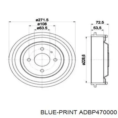 Купить 4937322 Ford Тормозной барабан