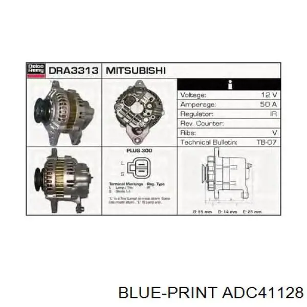 Генератор ADC41128 Blue Print