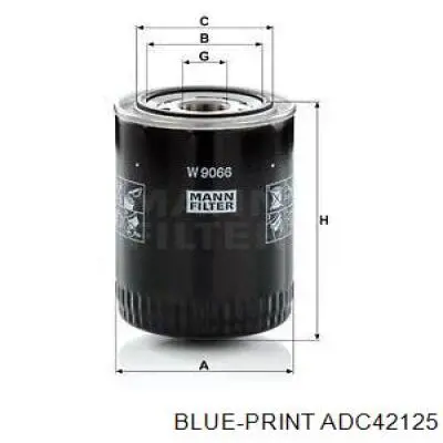 Фильтр масла Blue Print ADC42125