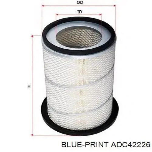 Купить ADC42226 Blue Print Автомобильный фильтр воздуха