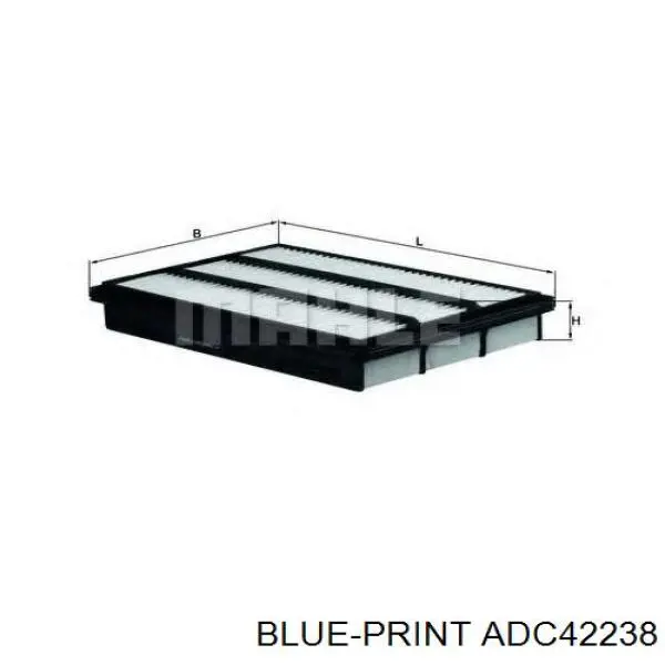Купить ADC42238 Blue Print Автомобильный фильтр воздуха