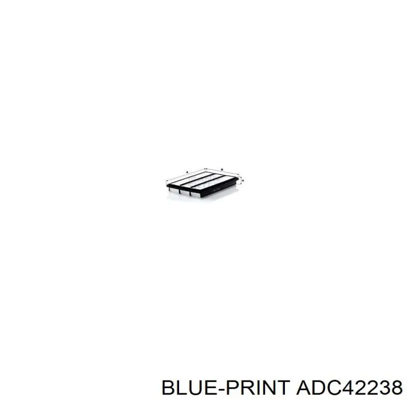 Воздушный фильтр ADC42238 Blue Print