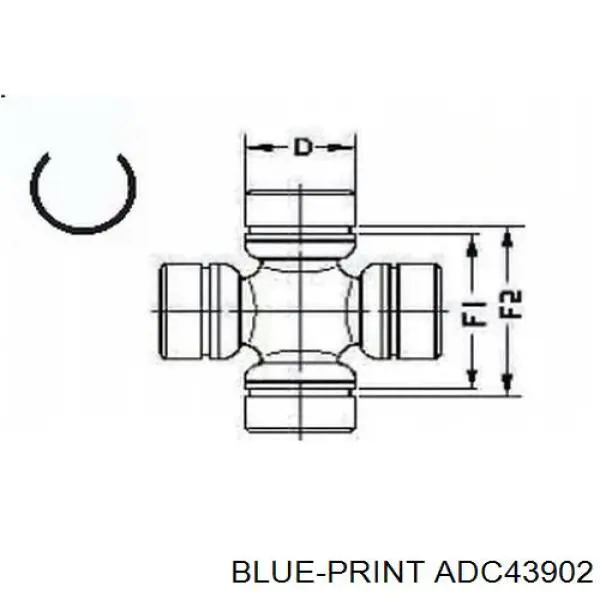 Крестовина заднего кардана Q0330040 Q-fix