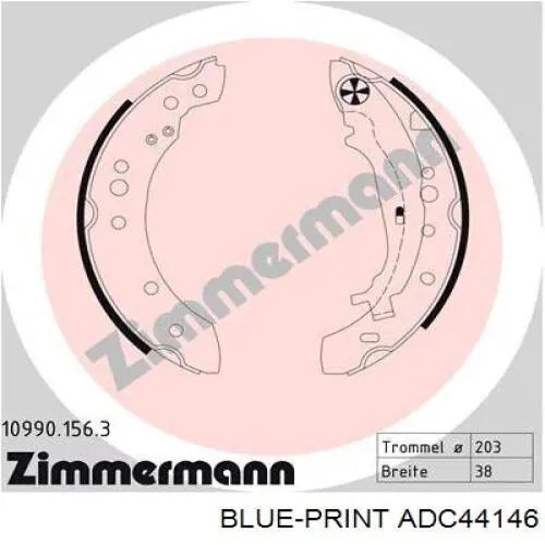 Задние барабанные колодки JQ202078 Kamoka