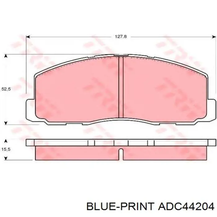 Передние тормозные колодки ADC44204 Blue Print