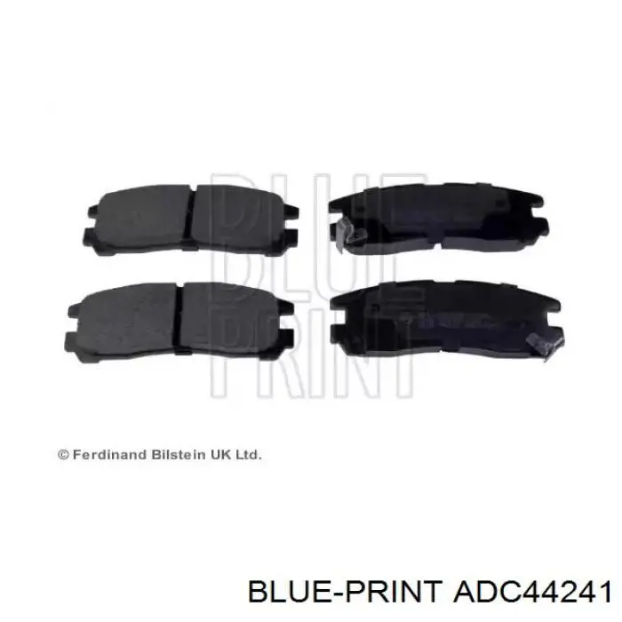 ADC44241 Blue Print колодки тормозные задние дисковые