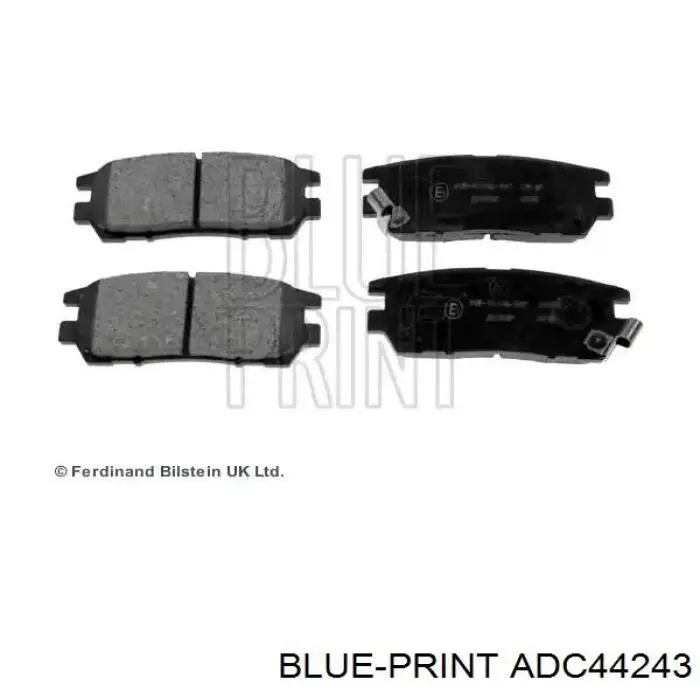 Задние тормозные колодки ADC44243 Blue Print