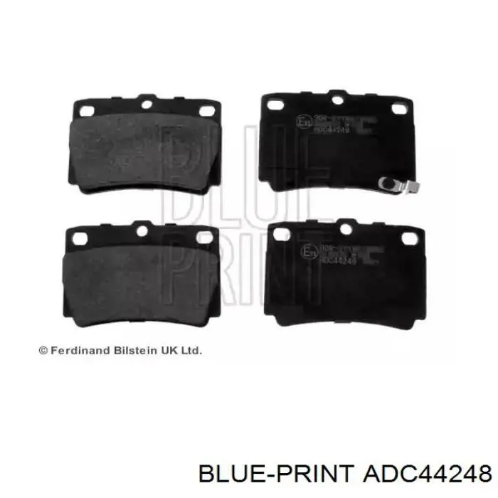 Задние тормозные колодки ADC44248 Blue Print