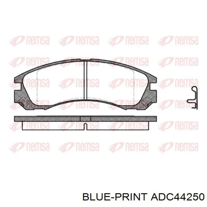 Купить ADC44250 Blue Print Колодки тормозные