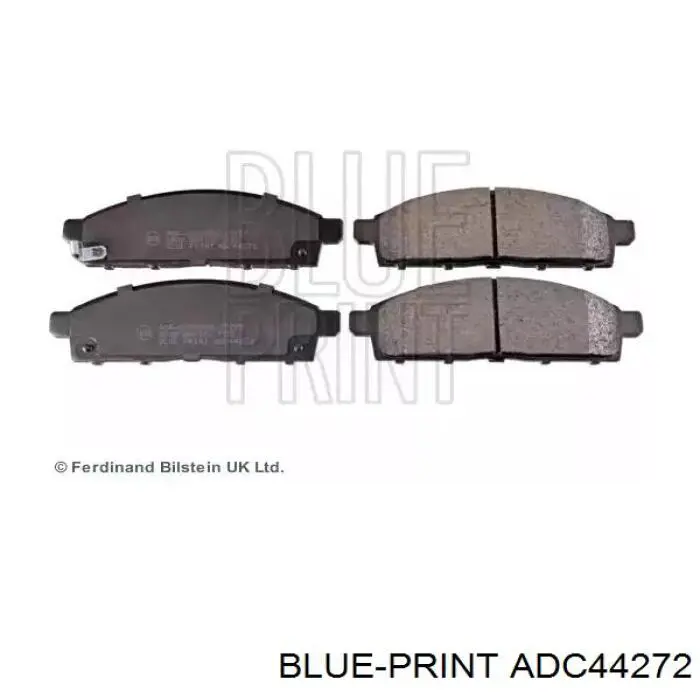 Передние тормозные колодки ADC44272 Blue Print