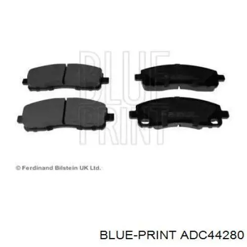ADC44280 Blue Print колодки тормозные задние дисковые