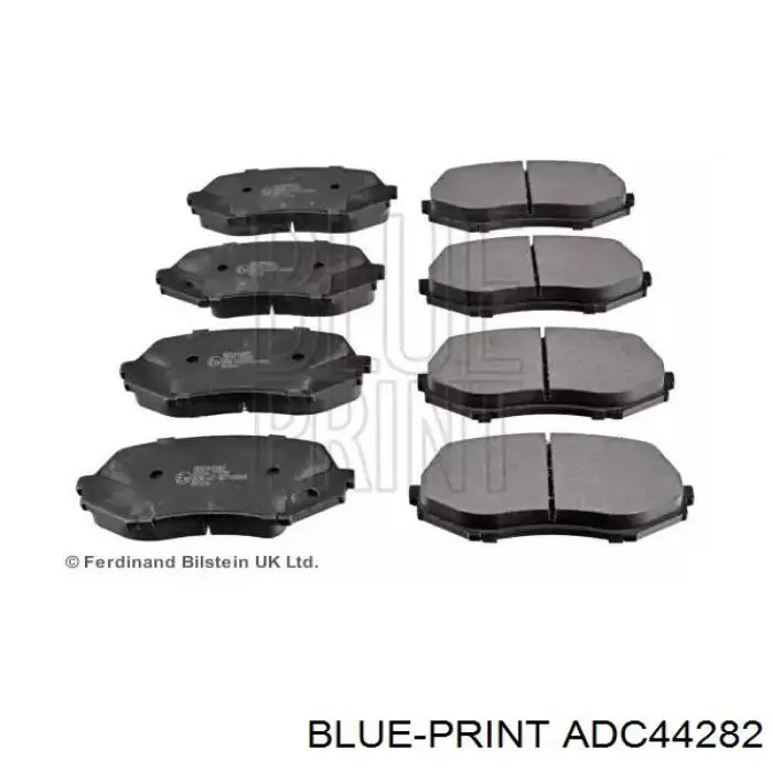 ADC44282 Blue Print колодки тормозные передние дисковые