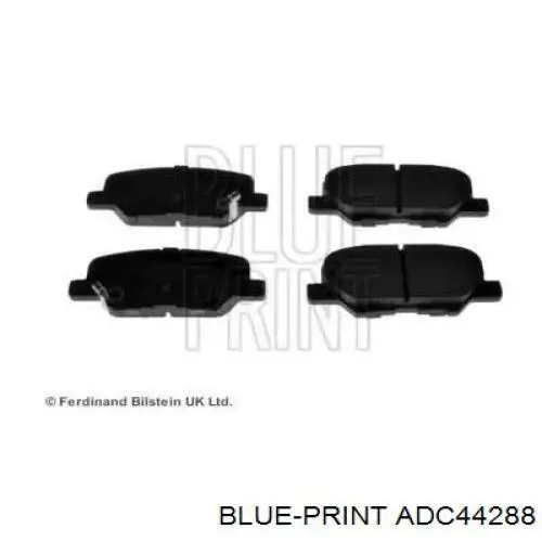 Купить B111300 Denckermann Колодки тормозные задние, дисковые