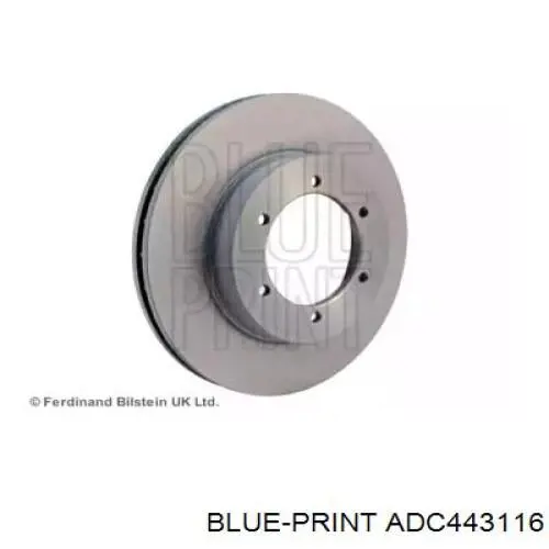 Freno de disco delantero ADC443116 Blue Print