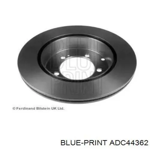 Disco de freno trasero ADC44362 Blue Print