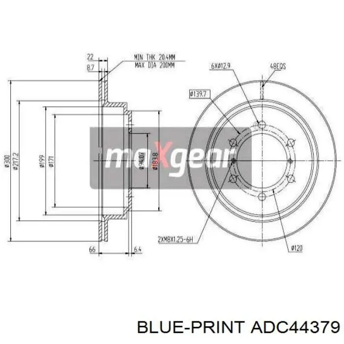 Купить RT2852GLT5 Rotinger Диск тормозной задний