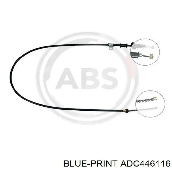 Cable de freno de mano trasero derecho ADC446116 Blue Print