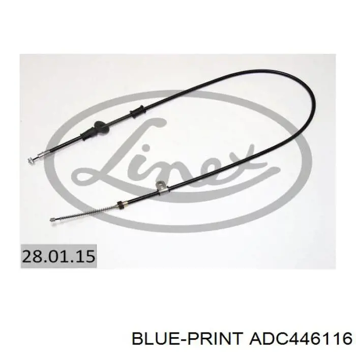 Трос стояночного тормоза задний правый Blue Print ADC446116 цена, от 15.96 USD