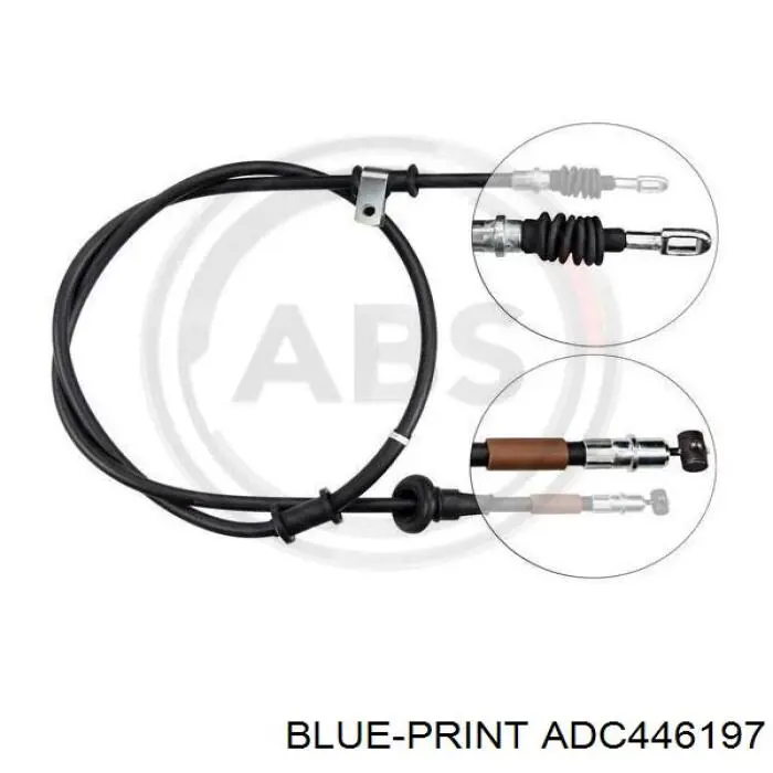 Трос стояночного тормоза задний правый Blue Print ADC446197 цена, от 18.24 USD