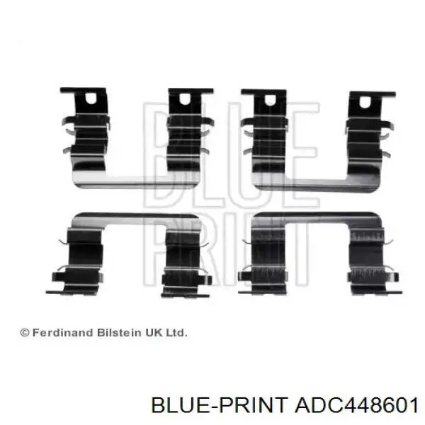 Комплект пружинок крепления дисковых колодок, передних Blue Print ADC448601 цена, от 6.48 USD