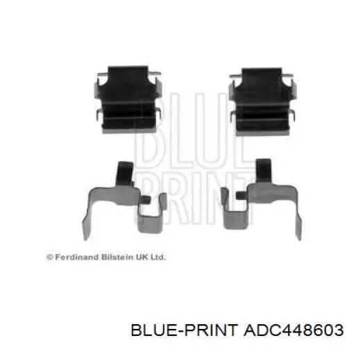 Conjunto De Muelles Almohadilla Discos Traseros ADC448603 Blue Print