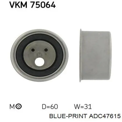 Купить ADC47615 Blue Print Ролик натяжителя газораспределительного ремня