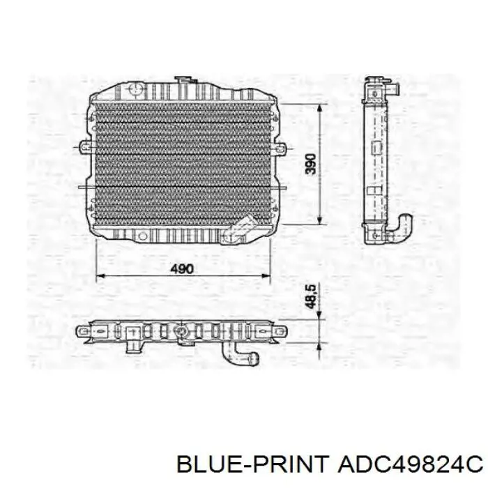 Радиатор ADC49824C Blue Print