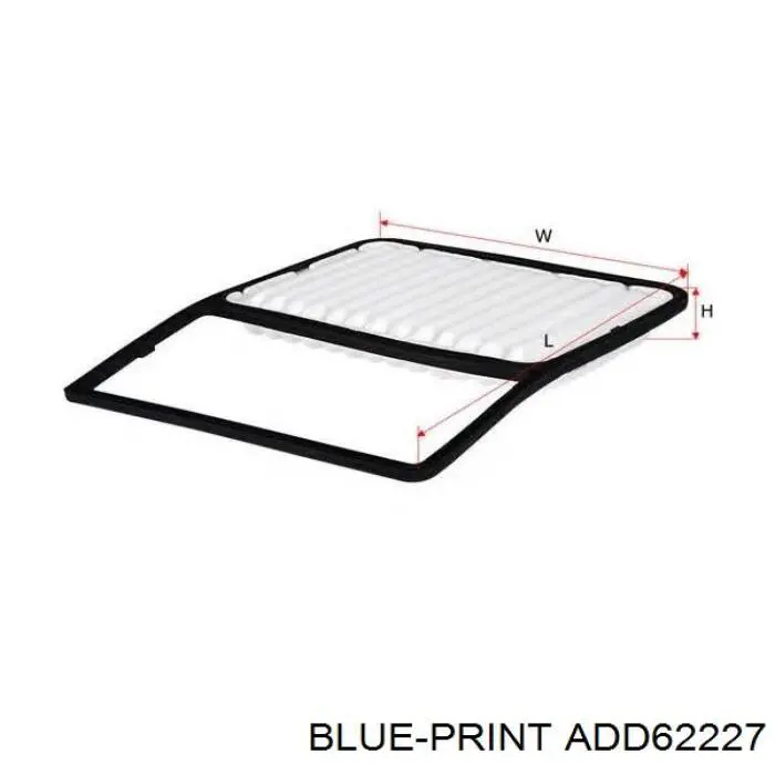 Воздушный фильтр ADD62227 Blue Print