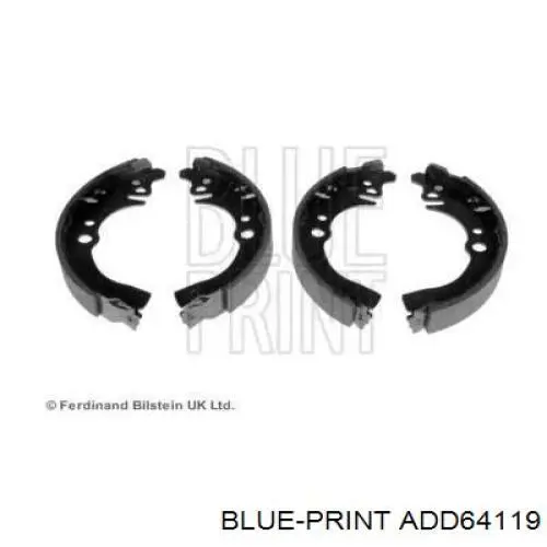 Задние барабанные колодки ADD64119 Blue Print