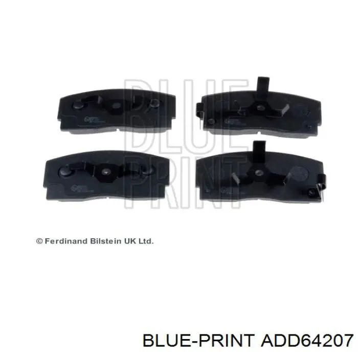 Pastillas de freno delanteras ADD64207 Blue Print