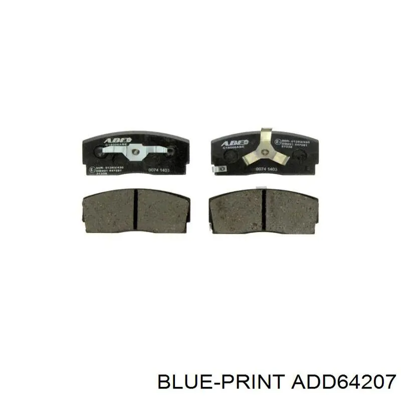 P16005 Brembo Колодки передние