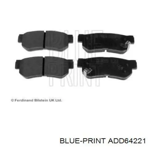 ADD64221 Blue Print передние тормозные колодки