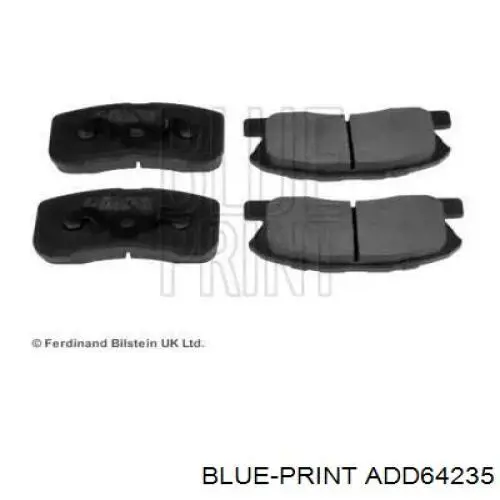 Передние тормозные колодки ADD64235 Blue Print