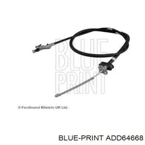 ADD64668 Blue Print трос ручного тормоза задний левый