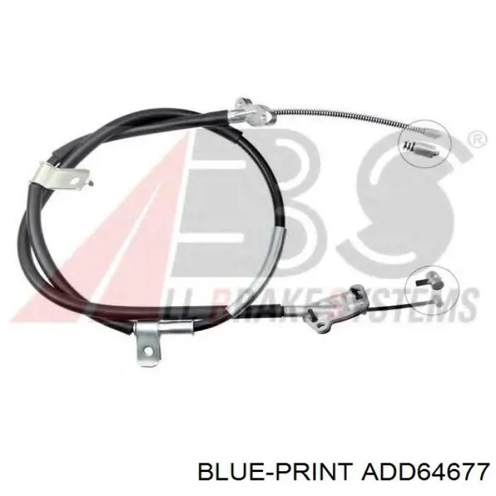 Cable de freno de mano trasero izquierdo ADD64677 Blue Print