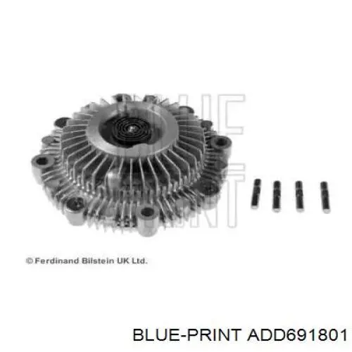 Вискомуфта (вязкостная муфта) вентилятора охлаждения Blue Print ADD691801