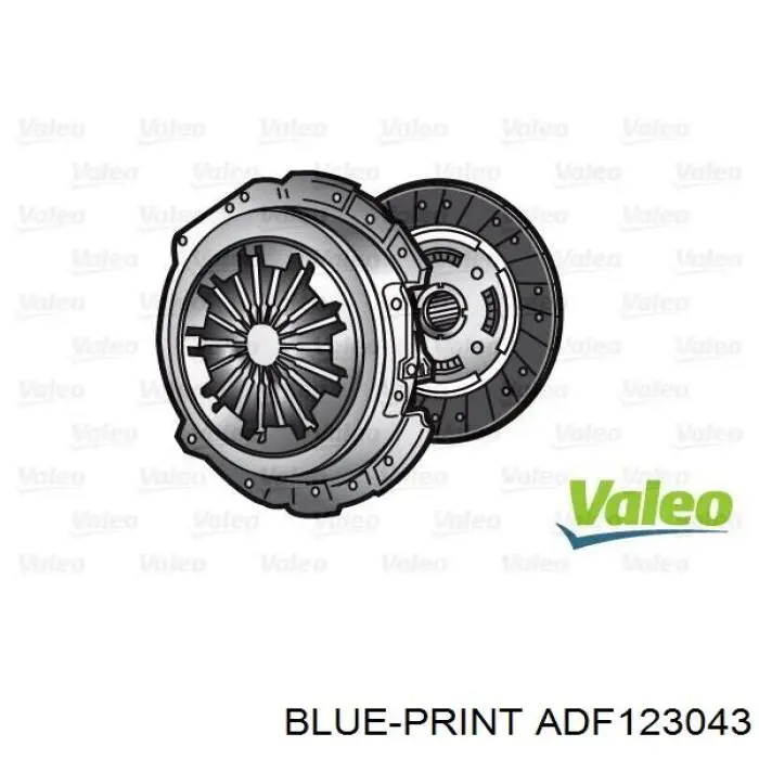 Купить ADF123043 Blue Print Комплект сцепления (диск, корзина, подшипник)