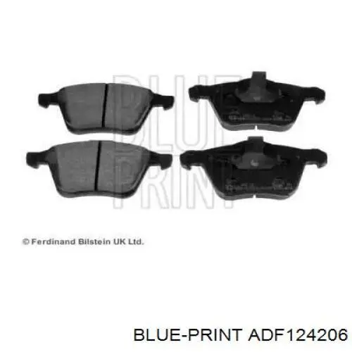 Передние тормозные колодки ADF124206 Blue Print