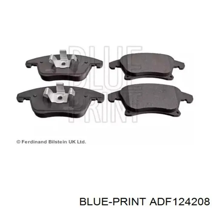 ADF124208 Blue Print sapatas do freio dianteiras de disco