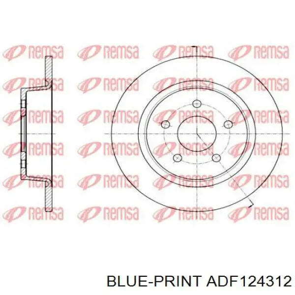 Купить 61559AP Aplus Диск тормозной задний