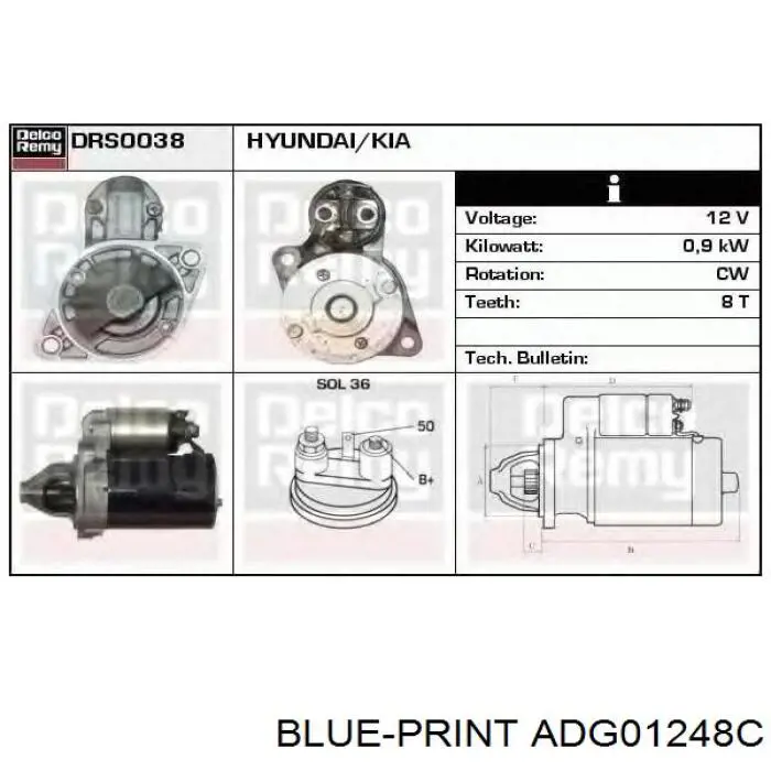 Стартер AS/Auto Storm S1072 цена, от 103.39 USD