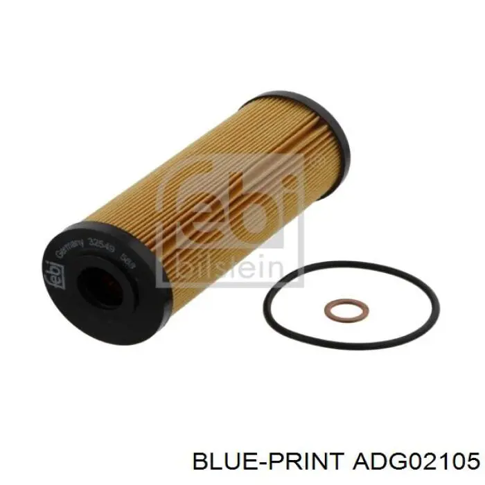 Масляный фильтр ADG02105 Blue Print