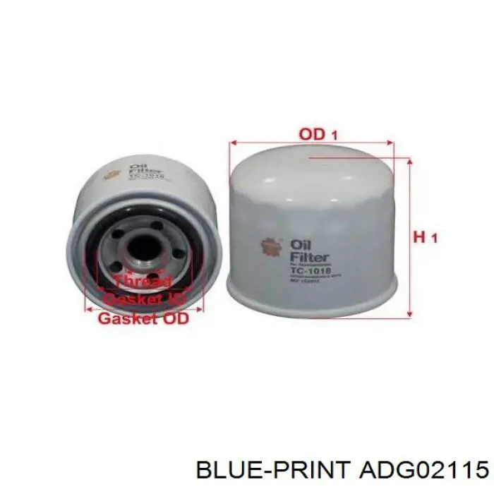 Купить ADG02115 Blue Print Фильтр автоматической коробки передач