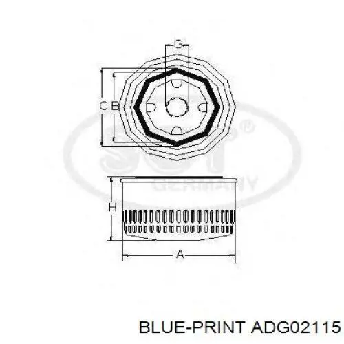 Фильтр АКПП ADG02115 Blue Print