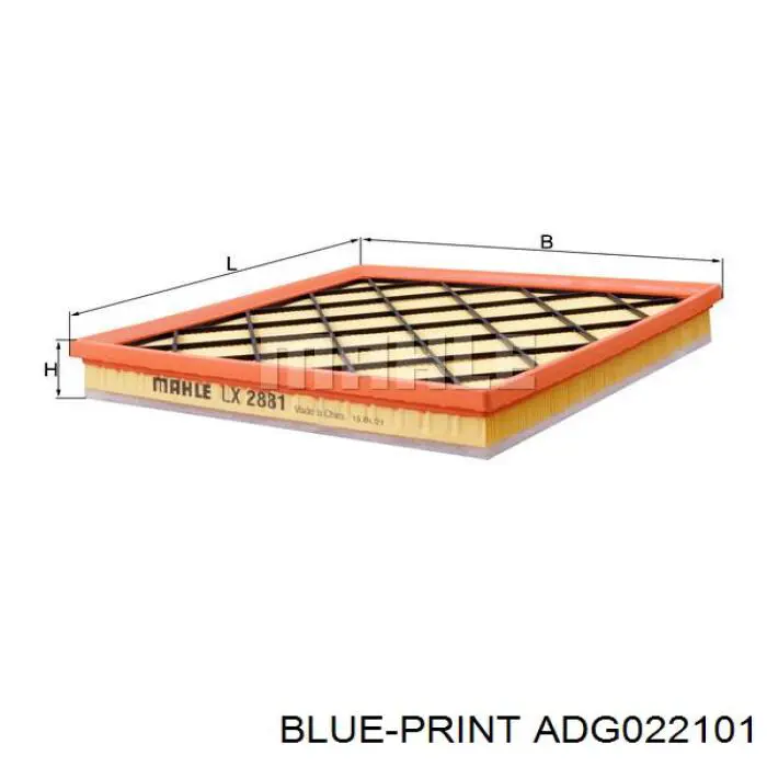 Фильтр воздушный Blue Print ADG022101